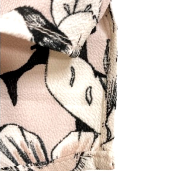 C&E Pink, White, & Black Floral Print Long Sleeve Dress - Size M - Picture 5 of 11